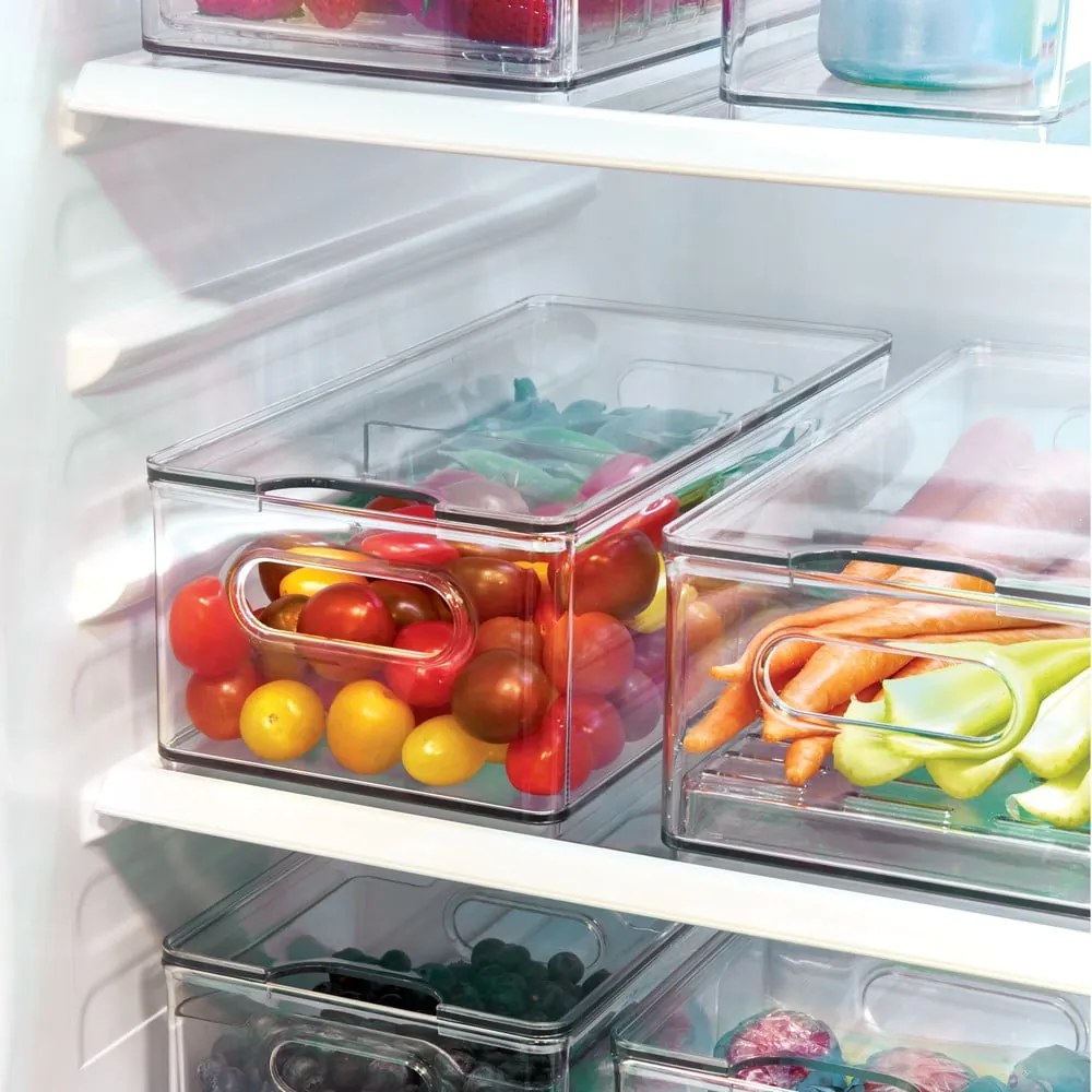 Átlátszó tárolódoboz fedéllel, 30,5 x 15,2 x 10,8 cm - iDesign The Home Edit