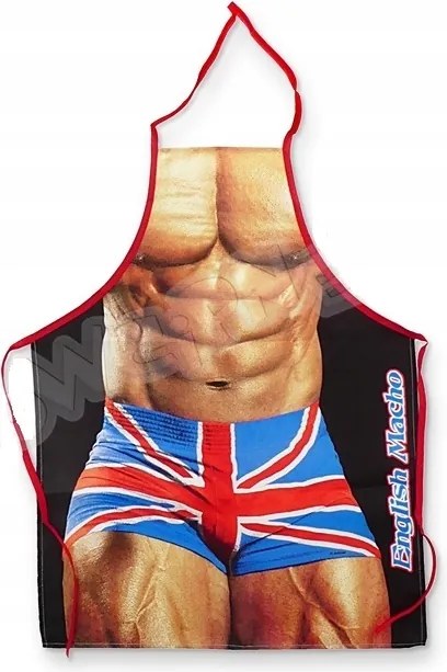 English Macho konyhai kötény ajándékba