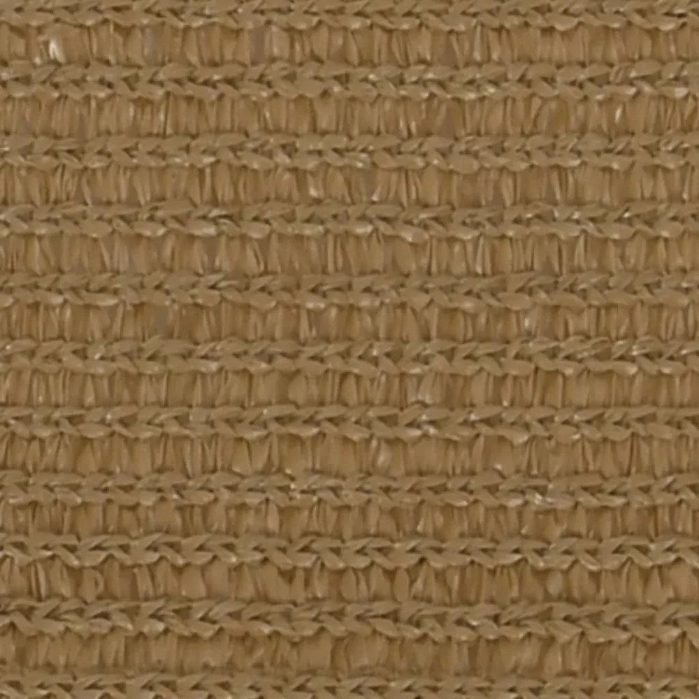 tópszínű HDPE napvitorla 160 g/m² 3 x 3 m