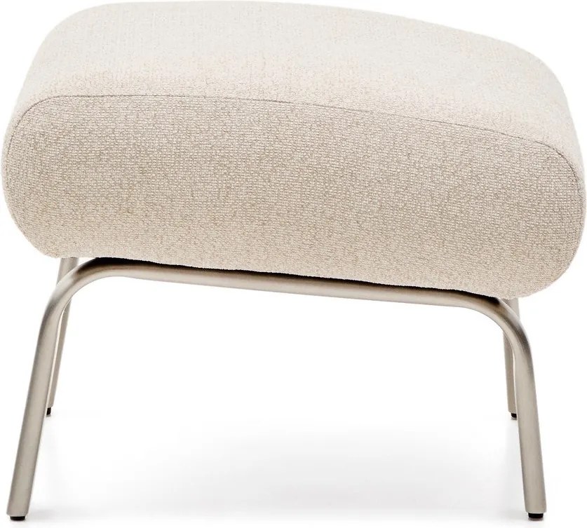 Bézs zsenília lábtartó Amsen – Kave Home