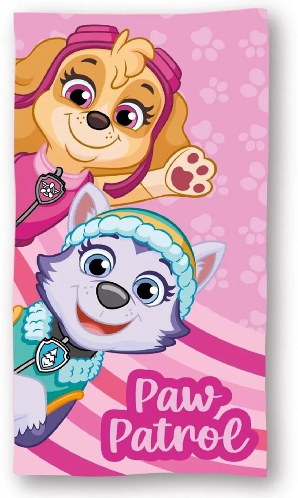 Baba törölköző PAW PATROL rózsaszín 70X140cm Setino