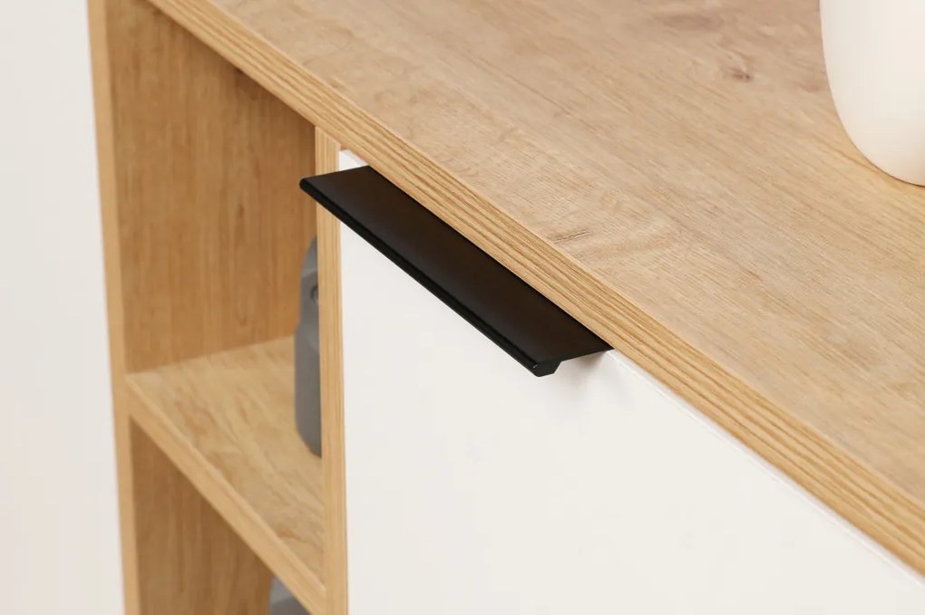 Clara Console - Oak, White