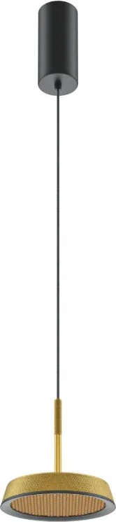 MAYTONI MOD041PL-L15G3K EI Modern Led Függesztett Lámpa Fekete, Arany LED IP20