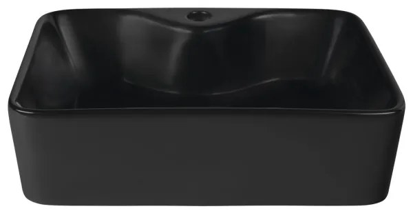Sapho - Ráültethető mosdó BALENA 48x37 cm matt fekete