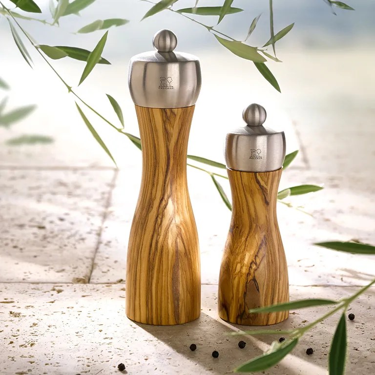 PEUGEOT FIDJI OLIVE sóőrlő, 2 méretben, olajfából magasság: 15 cm