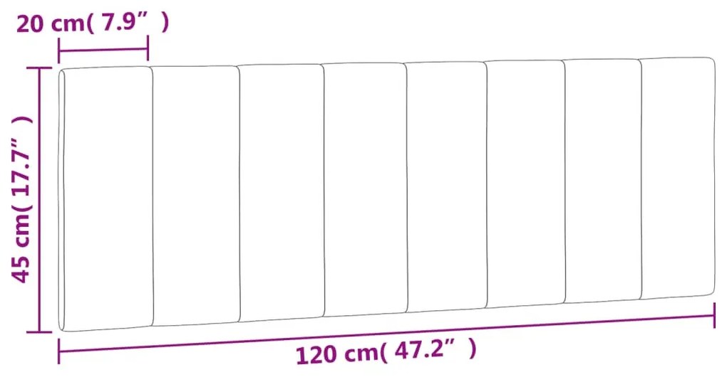 rózsaszín bársony fejtámla párna 120 cm