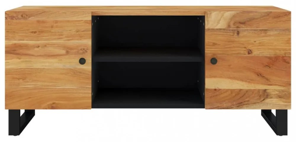 tömör akácfa TV-szekrény 105 x 33 x 46 cm