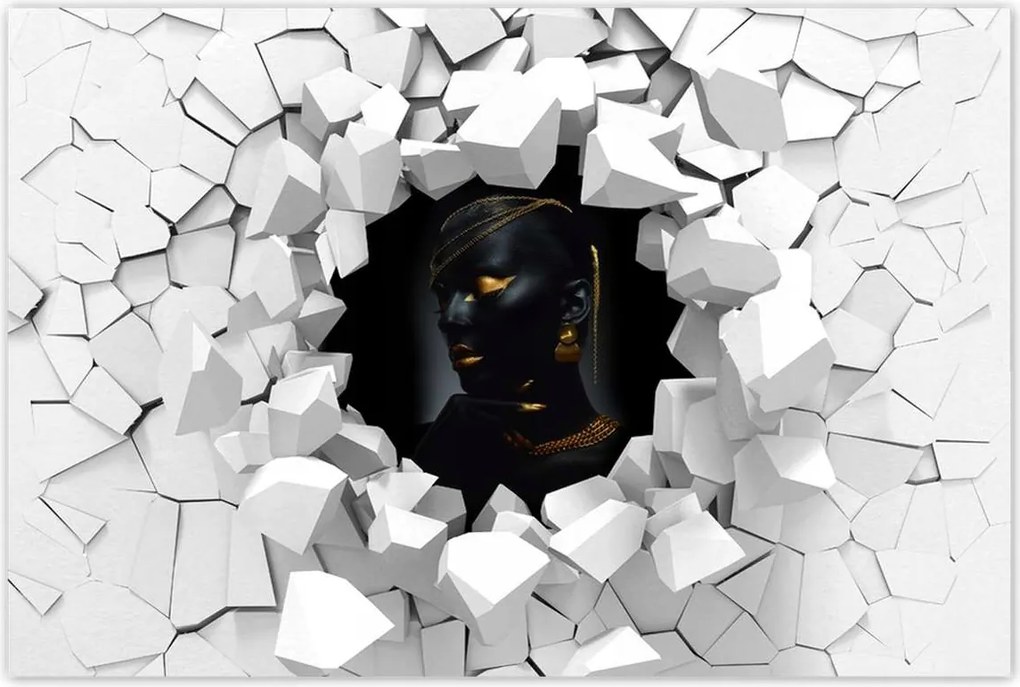 Poszter 60x40 Fej arany díszítéssel