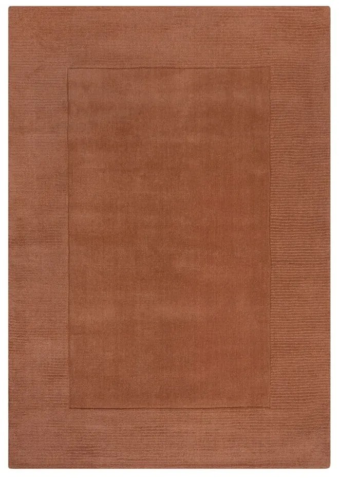 Téglavörös gyapjú szőnyeg 200x290 cm – Flair Rugs