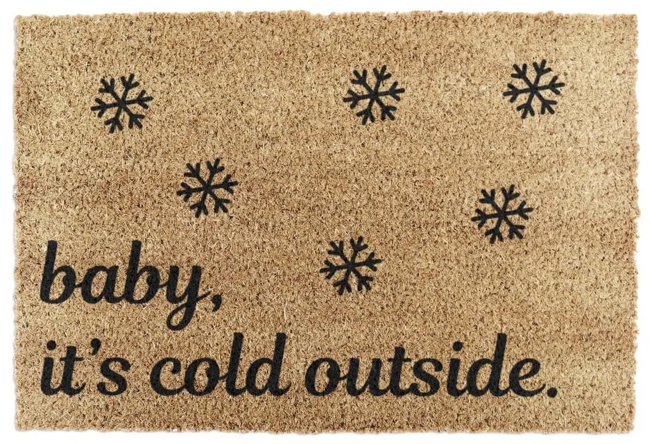 Kókuszrost lábtörlő karácsonyi mintával 40x60 cm Baby It's Cold Outside – Artsy Doormats