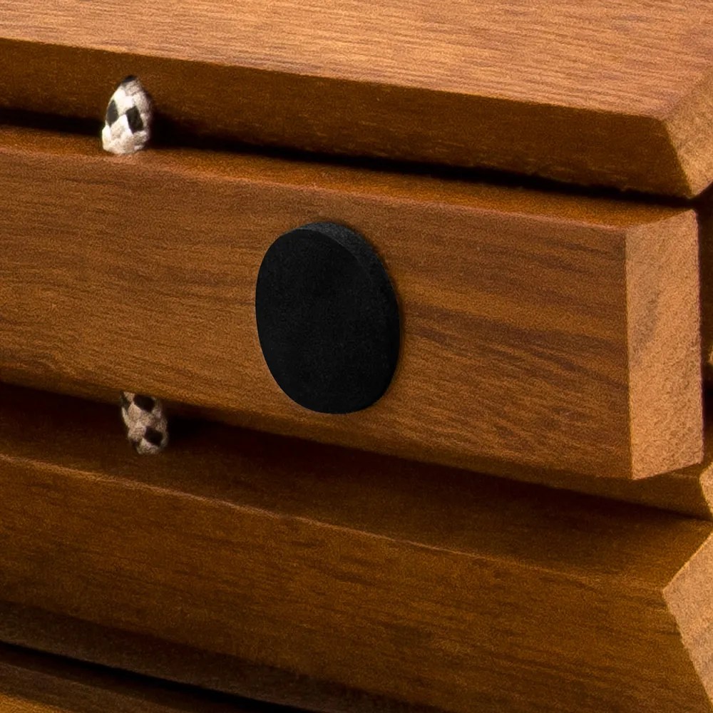 LINE fürdőszobai szőnyeg, akácfa, 80x50x1cm, barna Casaria