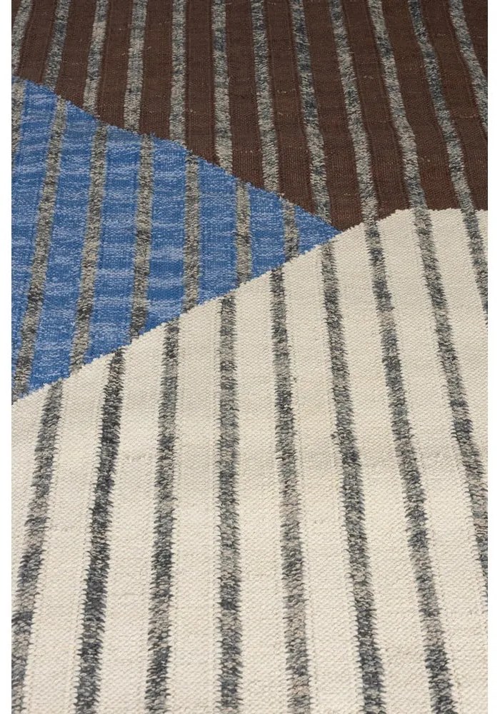 Kék-barna pamut szőnyeg 160x230 cm Hampton – Dutchbone