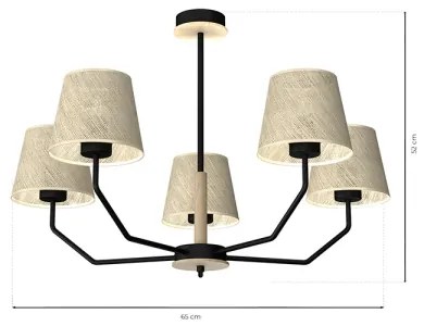 Csillár ETNA 5xE27/60W/230V