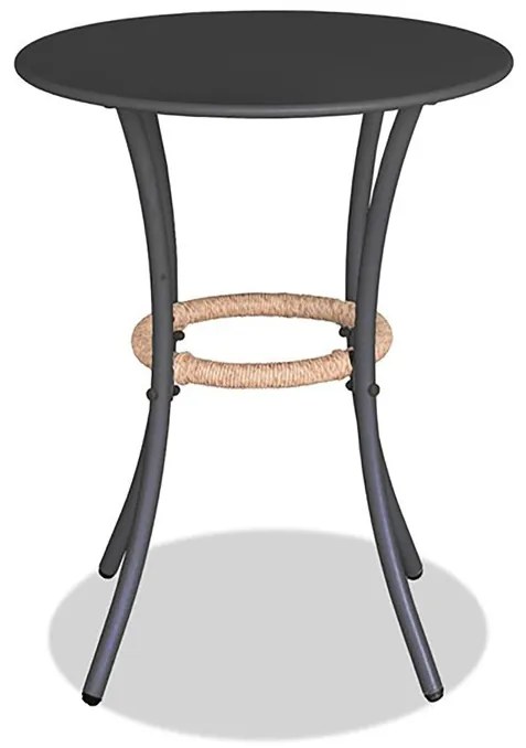 Erkély Bútorszett, Fém + Polyrattan, Bézs. NAT