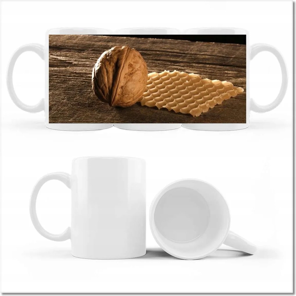 Fényképes bögre Diós ostya