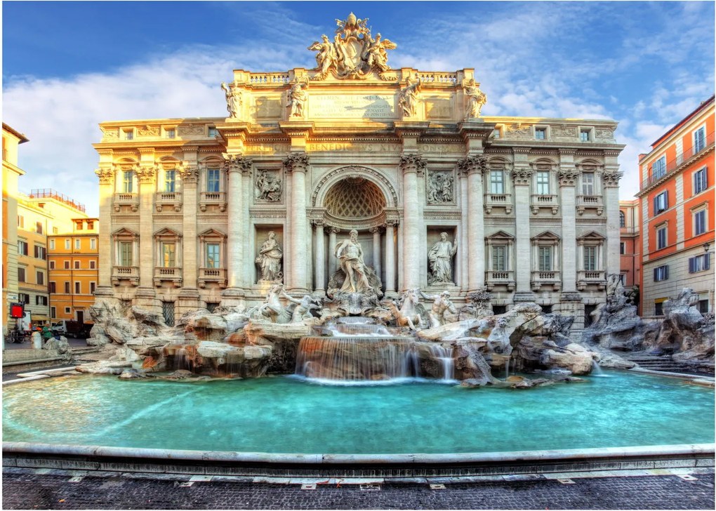 Üveg kép - Trevi-kút (70x50 cm)