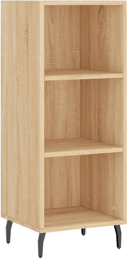 vidaXL sonoma tölgy színű szerelt fa tálalószekrény 34,5x32,5x90 cm