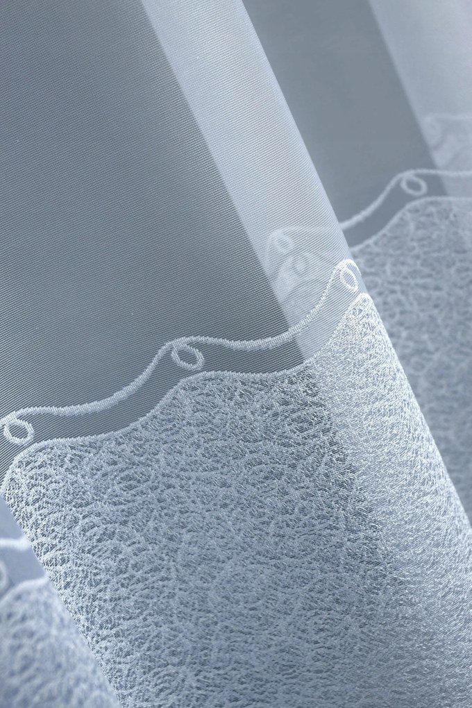 Mg Függöny jacquard 31697 Fehér 250cm 0,5m