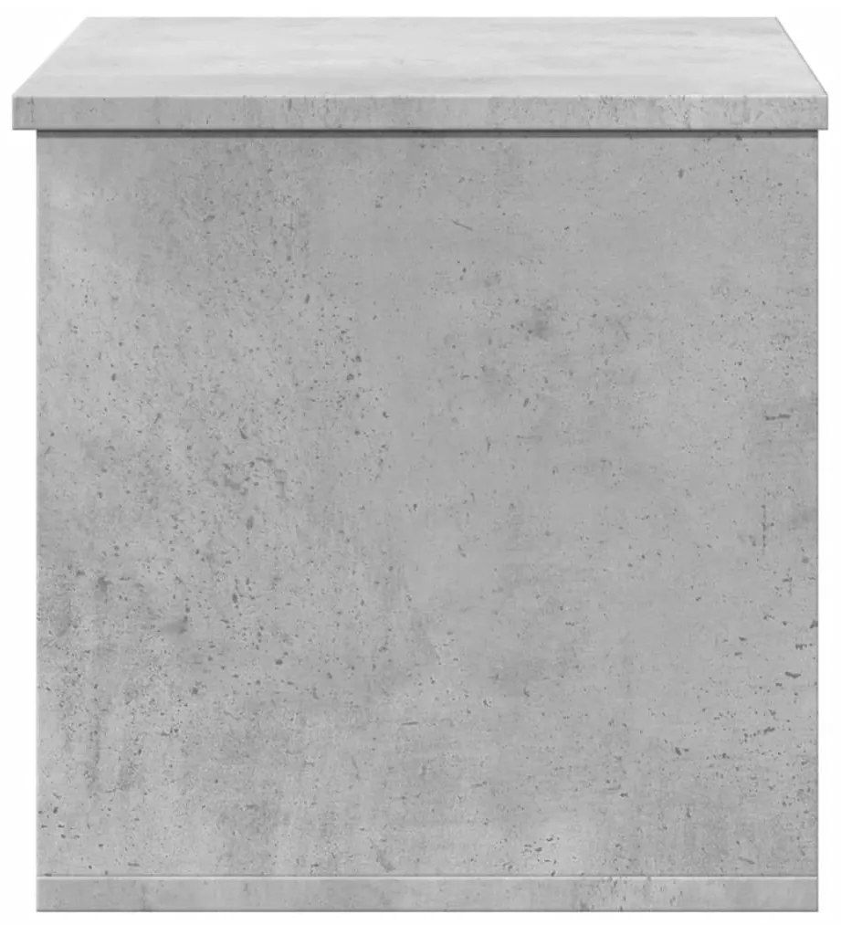 betonszürke szerelt fa tárolóláda 60 x 35 x 35 cm