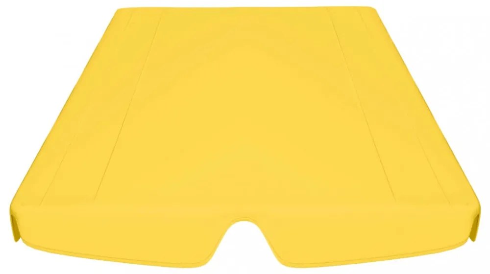sárga csere ponyva kerti hintaágyhoz 150/130 x 105/70 cm