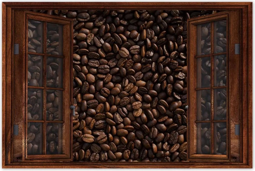 Poszterek 90x60 Pörkölt kávébab