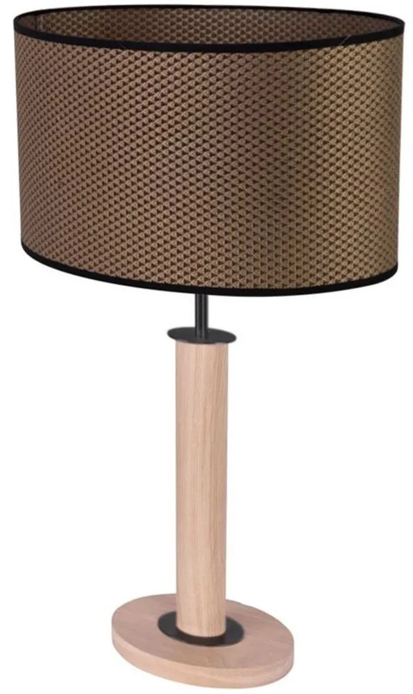 Spot-Light 7017400411539 - Asztali lámpa MERCEDES 1xE27/40W/230V tölgy