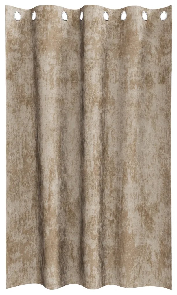 Velúr Függönyök Champagne Poliészter 140 x 175 cm