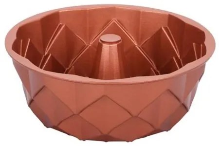 KITCHISIMO 24 cm gyémántmintás kuglófforma, rézszínű