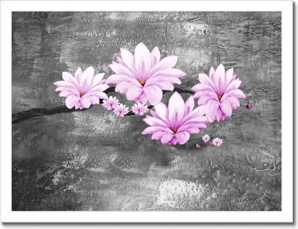 Poszterek keretben 40x30 Magnólia virágok