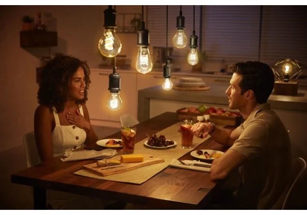 Philips Hue WHITE FILAMENT ST72 E27/7W/230V 2100K LED dimm. izzó