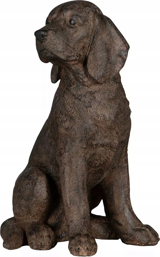 Beagle Fajta Kutya Figura realisztikus utánzat barna 33cm