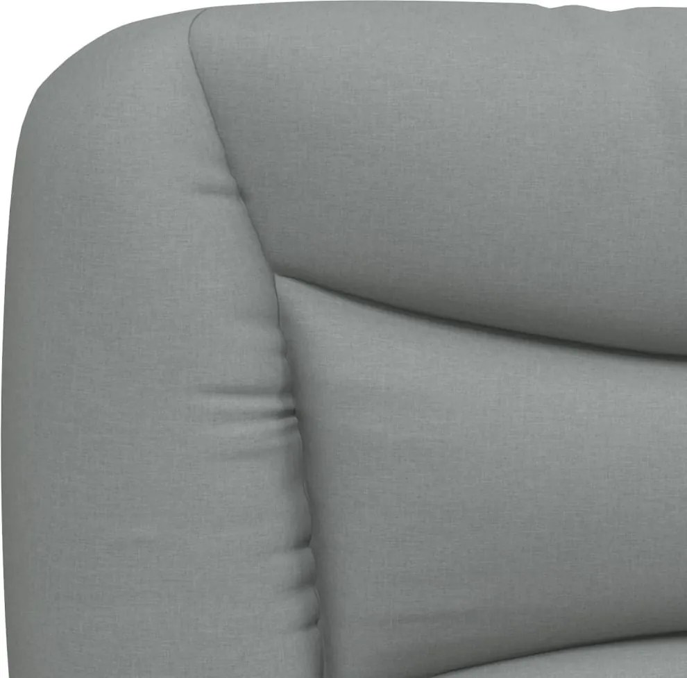 világosszürke szövet fejtámla párna Hvar 90 cm