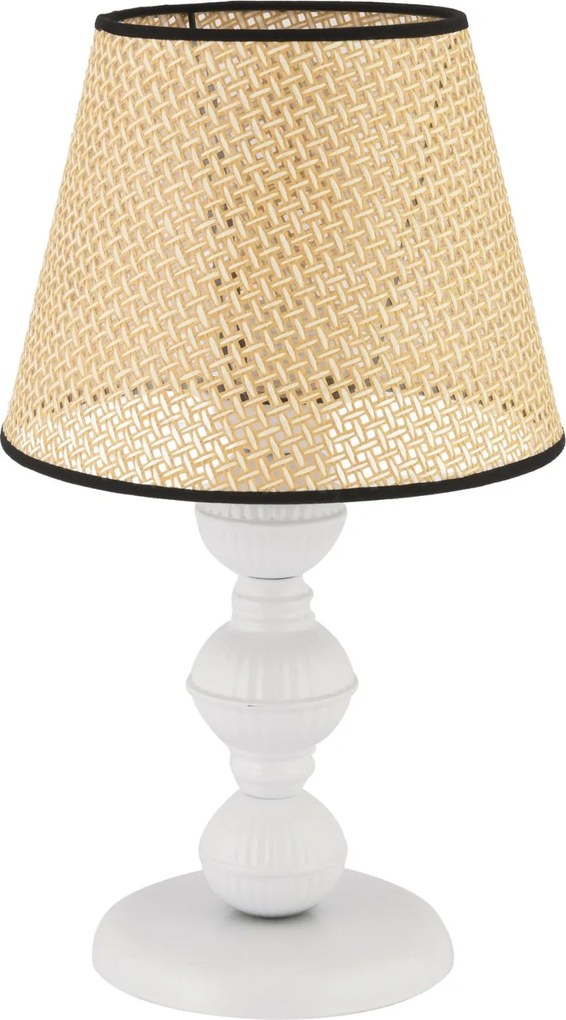 Fém éjjeli lámpa, bézs-fehér, 20 cm – TR390FLH2707