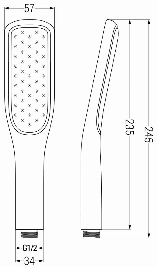 Mexen tartozékok - 1 pontos kézizuhany készlet R-49, fekete / arany, 785496052-75