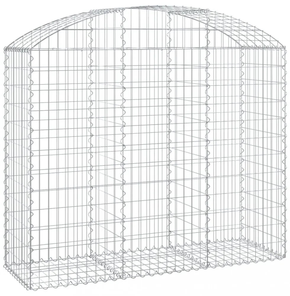 íves horganyzott vas gabion kosár 150x50x120/140 cm
