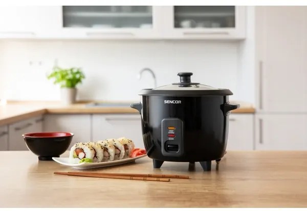 Sencor - Rizsfőző 300W/230V 0,6l fekete