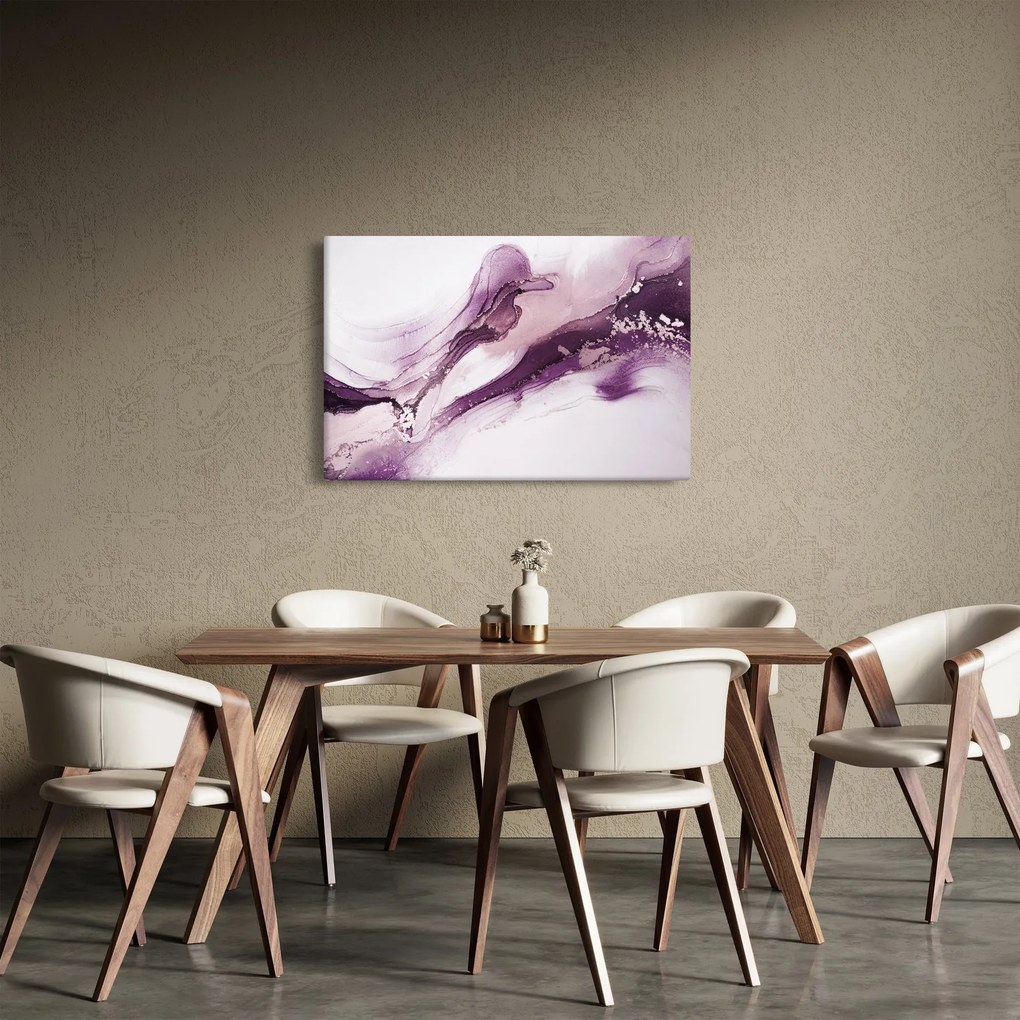 Kép - Lila folyadék művészet (90x60 cm)