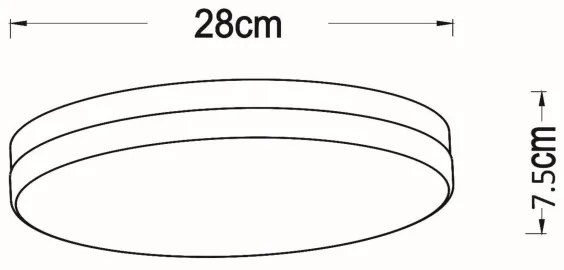 Lucide 79111/30/31 - LED Fürdőszobai lámpa BISKIT LED/18W/230V IP44 fehér