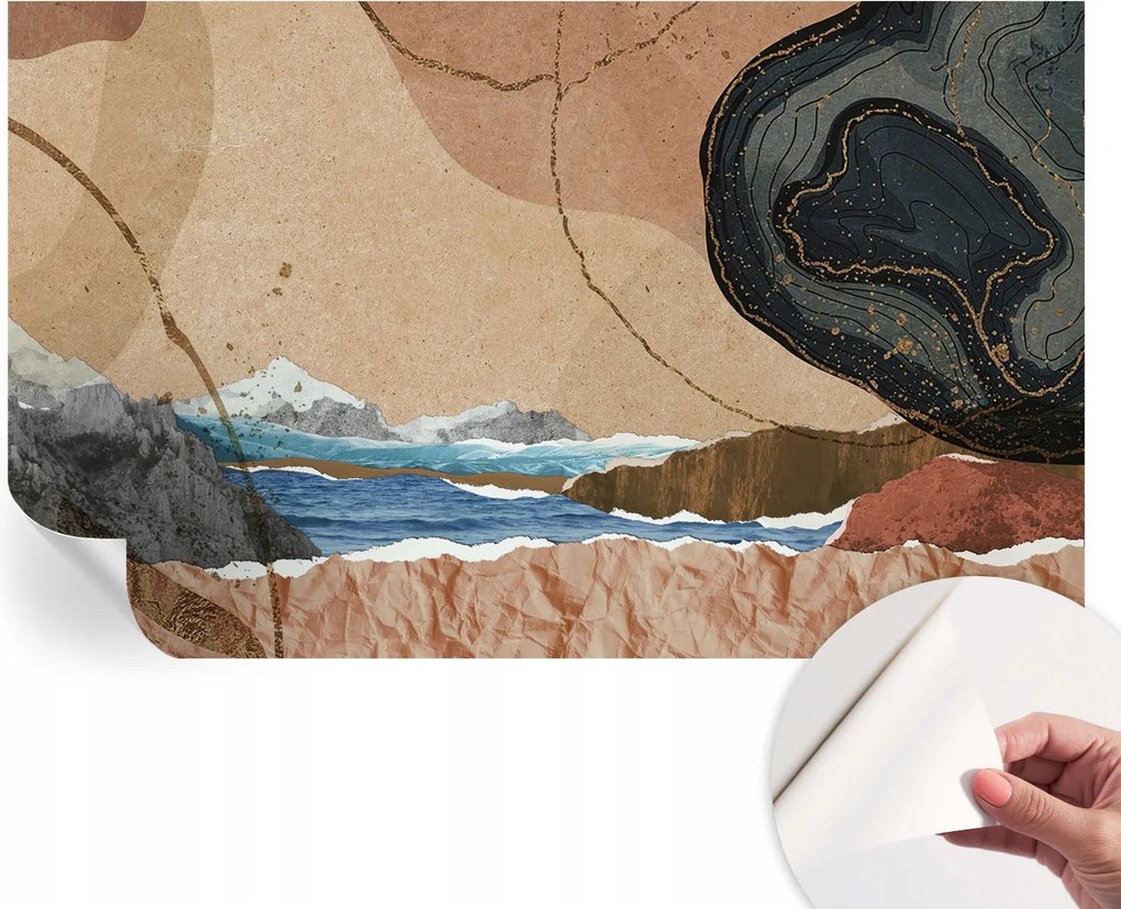 Matt öntapadós fotótapéta falra Absztrakt tájkép 416x254 cm