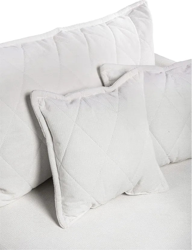 Fehér kordbársony kinyitható-tárolóhelyes kanapé 215 cm Bjork – Bonami Selection