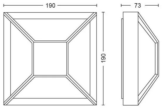 Philips 17393/30/P0 - LED Kültéri fali lámpa DROSERA LED/12W IP44