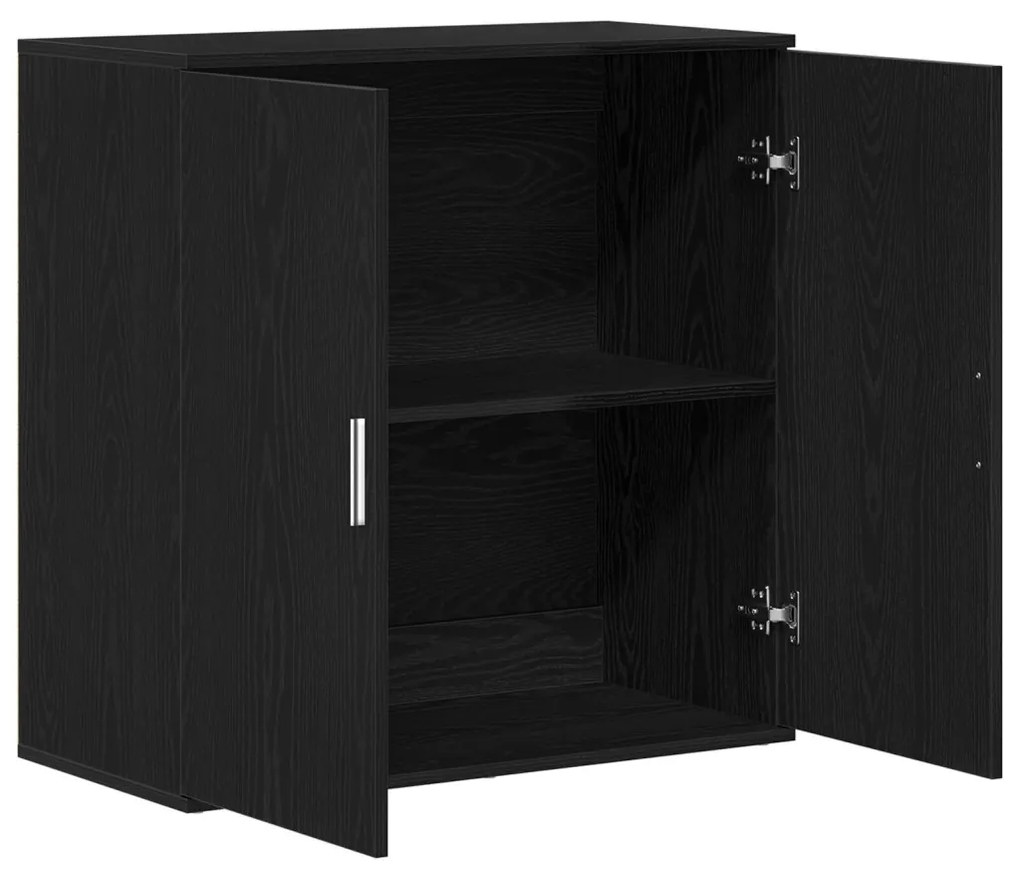 Fekete tölgy oldalbüfé 79x38x80 cm Szerelt fából