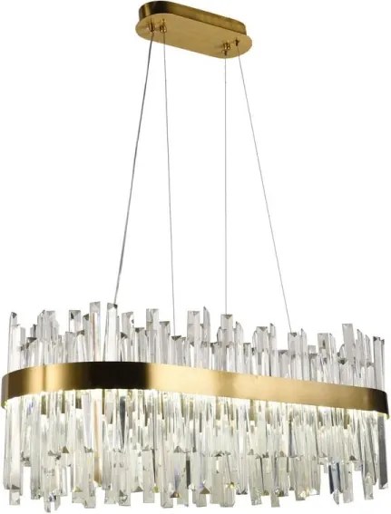 LED állítható fényerejű kristály csillár kábellel LED/90W/230V + DO