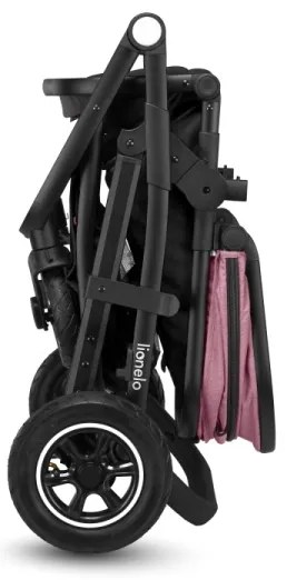 Lionelo - AMBER 2 az 1-ben kombinált babakocsi Pink Rose