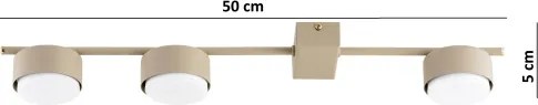 Brilagi - LED spotlámpa MONO 3xGX53/12W/230V bézs