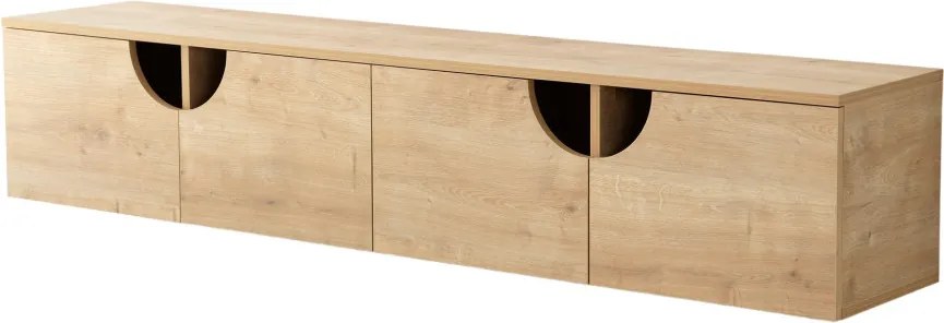 Grotte TV-állvány, zafír tölgy, 180 cm