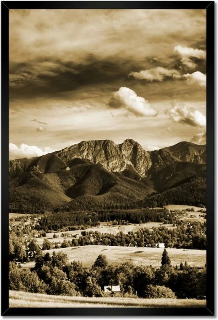 Poszterek keretben 40x60 Tátra Lengyel hegyek Kilátás