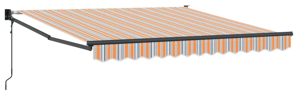 Automatikus Behúzható Napellenző Tarka Csík 350x250 cm