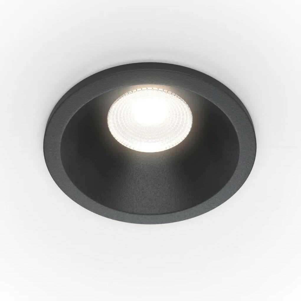 MAYTONI DL034-01-06W4K-D-B ZOOM Fürdőszobai Beépíthető Lámpa Fekete LED IP65