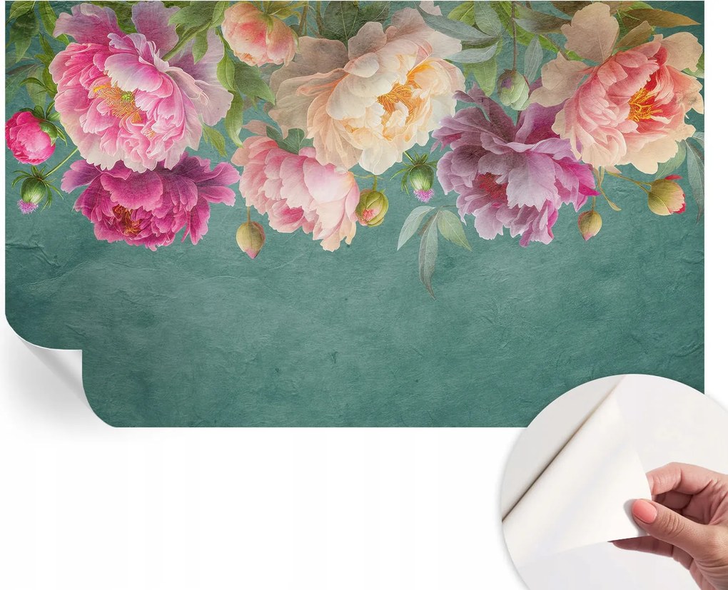 Öntapadós tapéta Falfestmény Prémium Virágos elegancia 416x254 cm